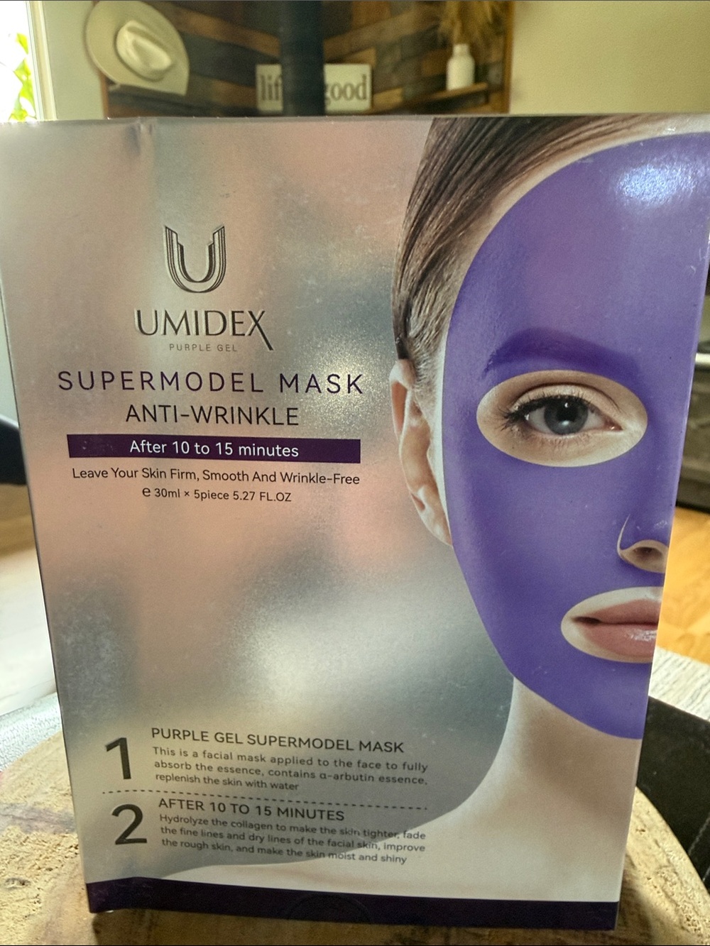 Purple Gel Supermodel Anti-Wrinkle Mask - Purple